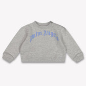 Palm Angels Baby Boys Sweater In Gray