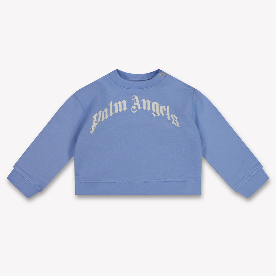 Palm Angels Baby Boys Sweater In Light Blue