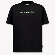Palm Angels Kinder Jongens T-Shirt In Zwart