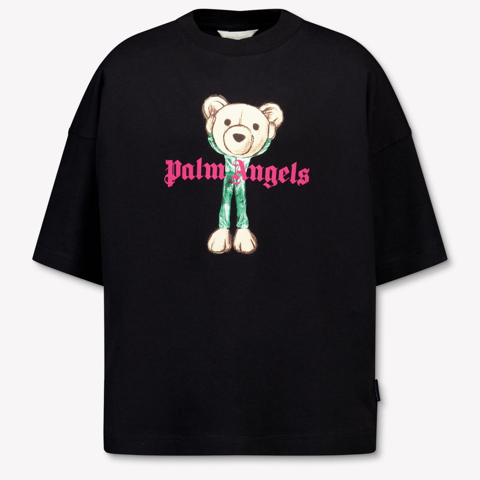 Palm Angels Kinder Jongens T-Shirt In Zwart