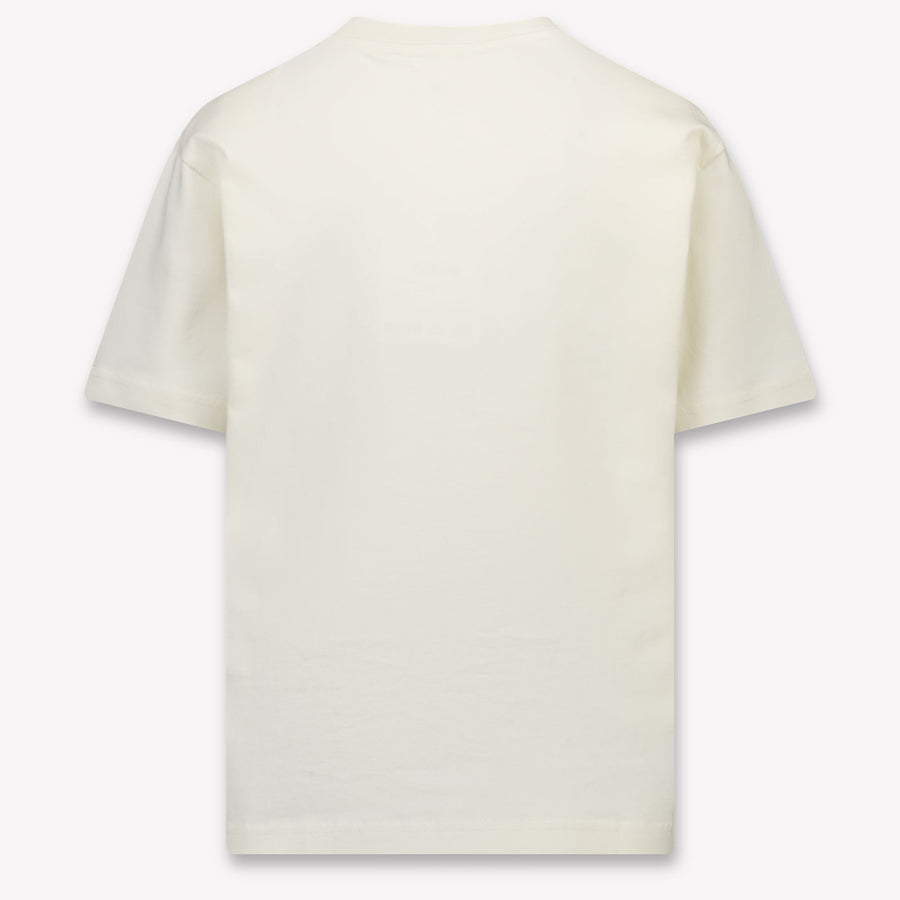 Palm Angels Kinder Jongens T-Shirt In Off White