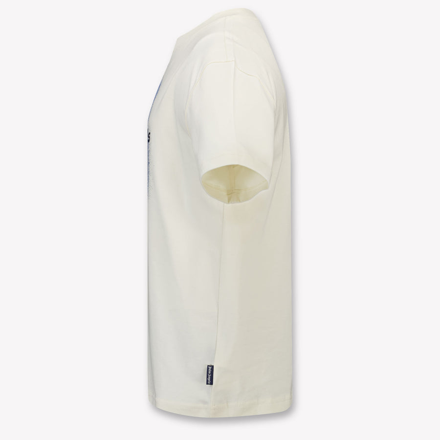Palm Angels Kinder Jongens T-Shirt In Off White