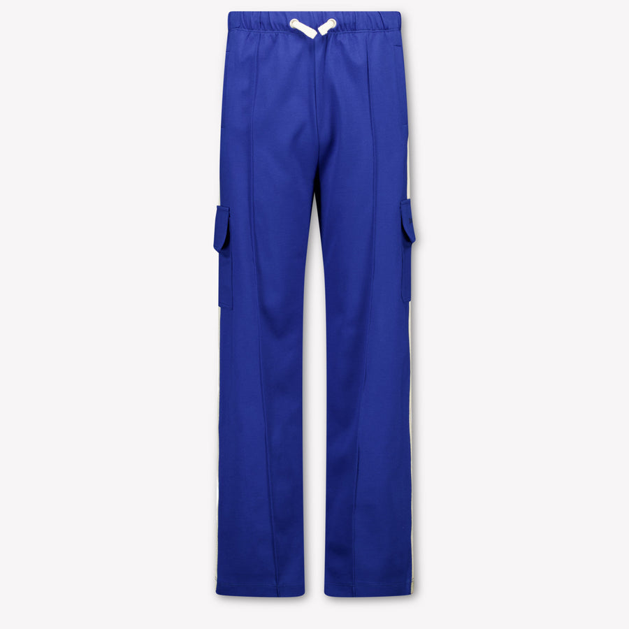 Palm Angels Kids Boys Pants In Blue