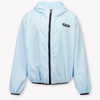 Palm Angels Kids Boys Summer jacket In Light Blue