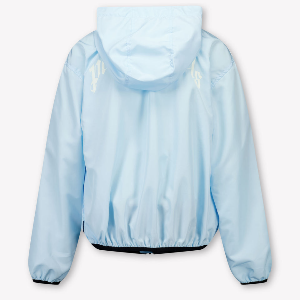 Palm Angels Kids Boys Summer jacket In Light Blue