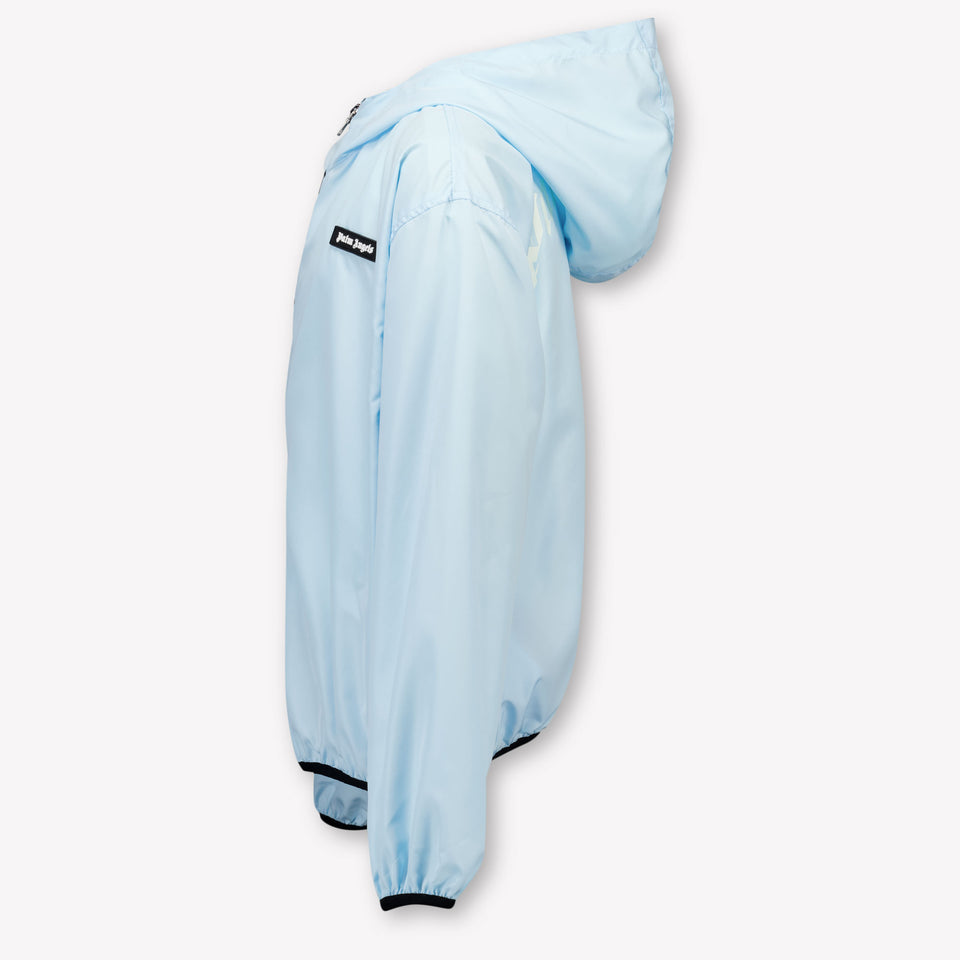 Palm Angels Kids Boys Summer jacket In Light Blue