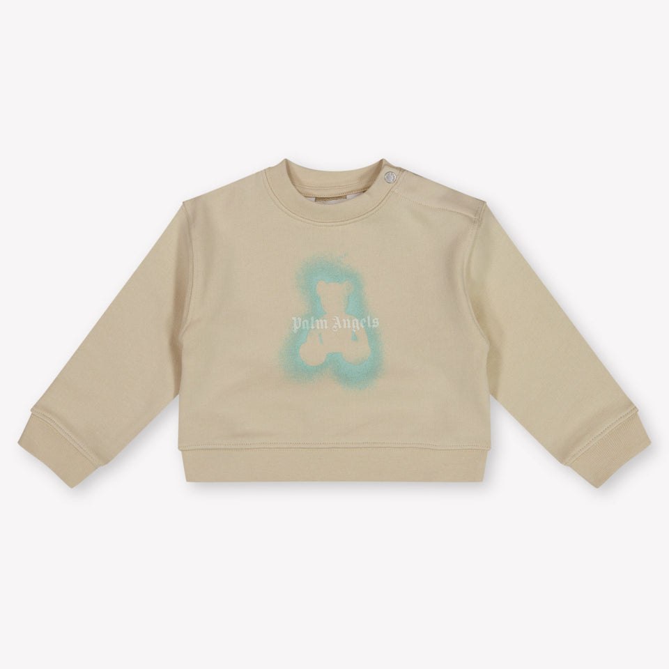 Palm Angels Baby Boys Sweater In Beige