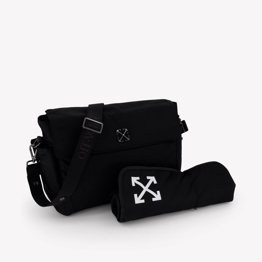 Off-White Baby Unisex Luiertas In Zwart