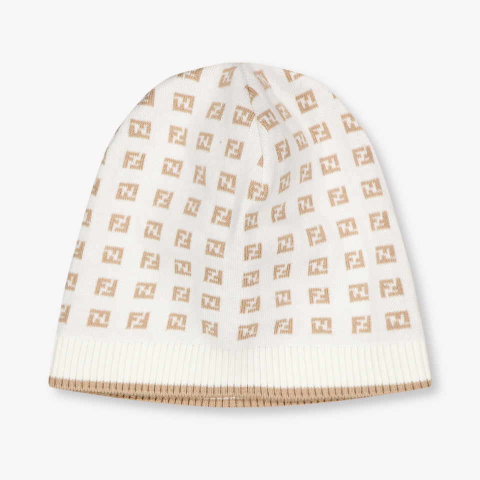 Fendi Baby Unisex Muts In Beige