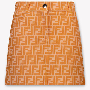 Fendi Kinder Meisjes Rokje In Oranje