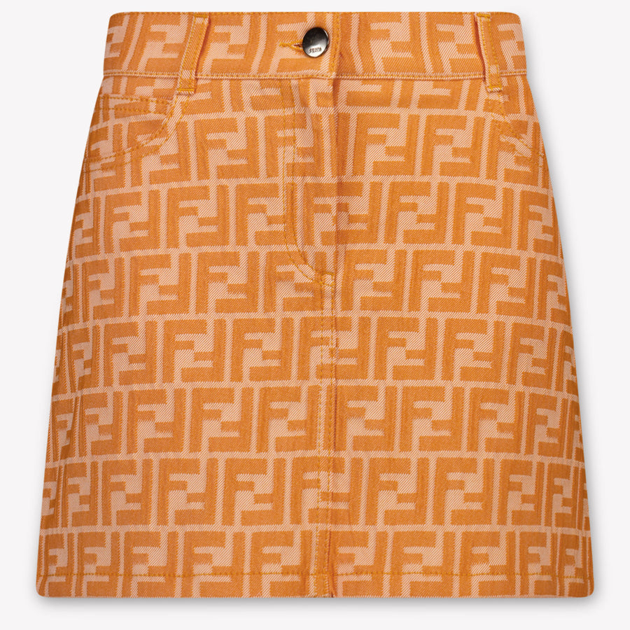 Fendi Kinder Meisjes Rokje In Oranje