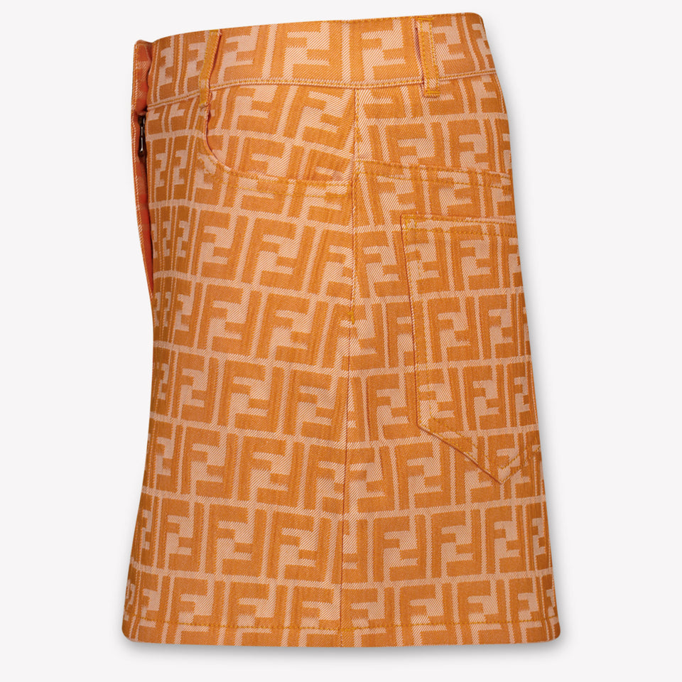 Fendi Kinder Meisjes Rokje In Oranje