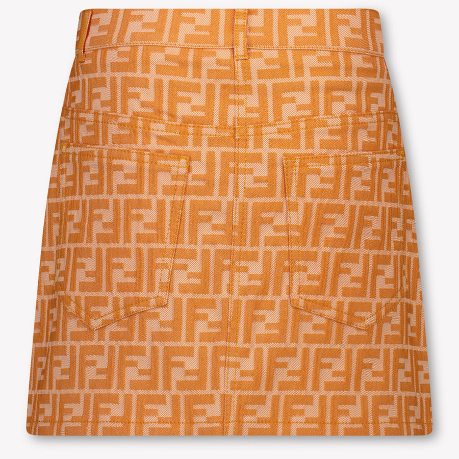 Fendi Kinder Meisjes Rokje In Oranje