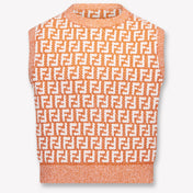 Fendi Kids Girls T-Shirt In Orange