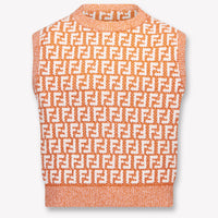 Fendi Kids Girls T-Shirt In Orange