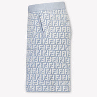 Fendi Kinder Jongens Shorts In Licht Blauw