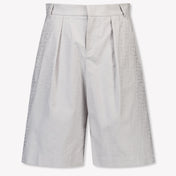 Fendi Kids Boys Shorts In Light Gray