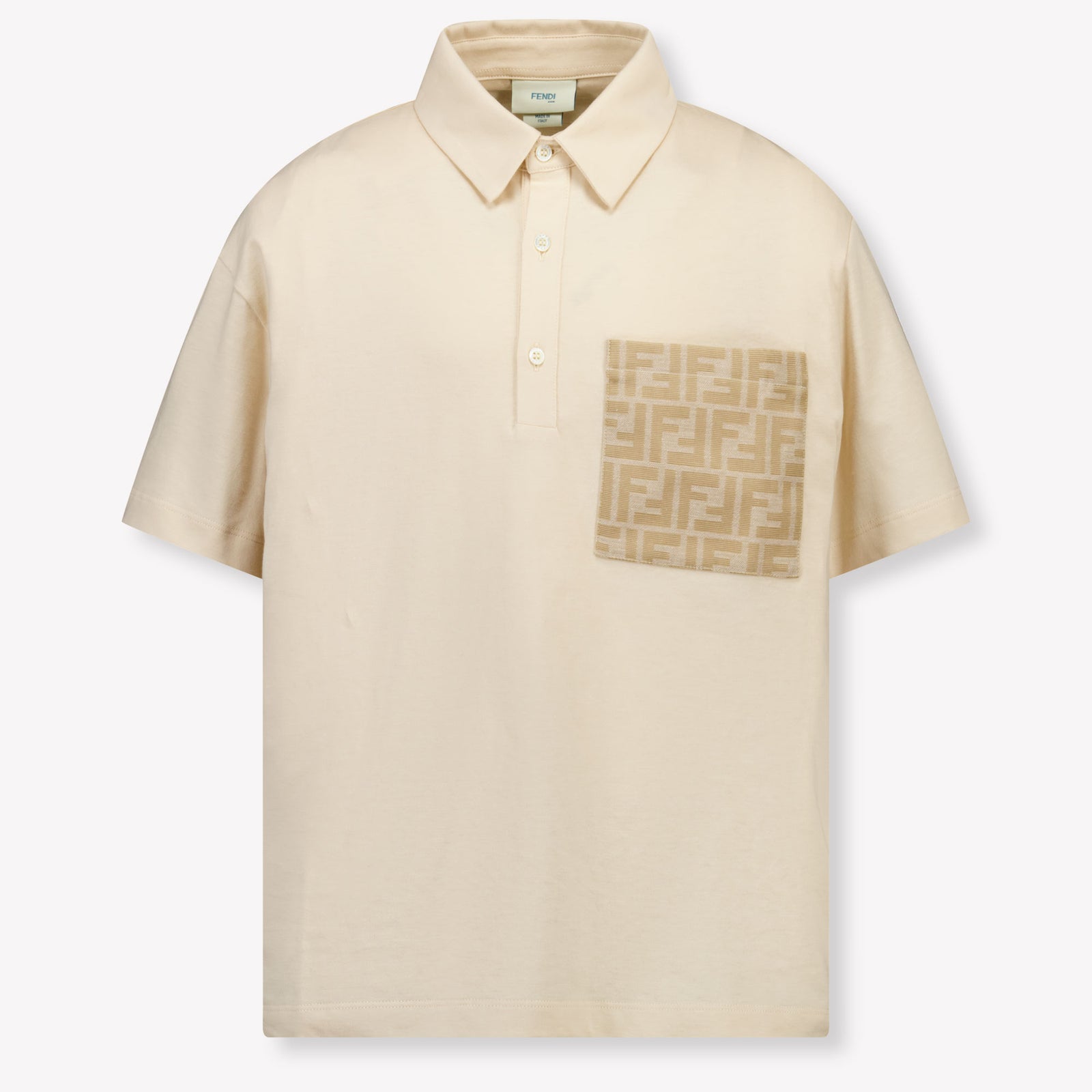 Fendi Kids Boys Polo In Beige