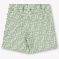 Fendi Baby Unisex Shorts In Licht Groen