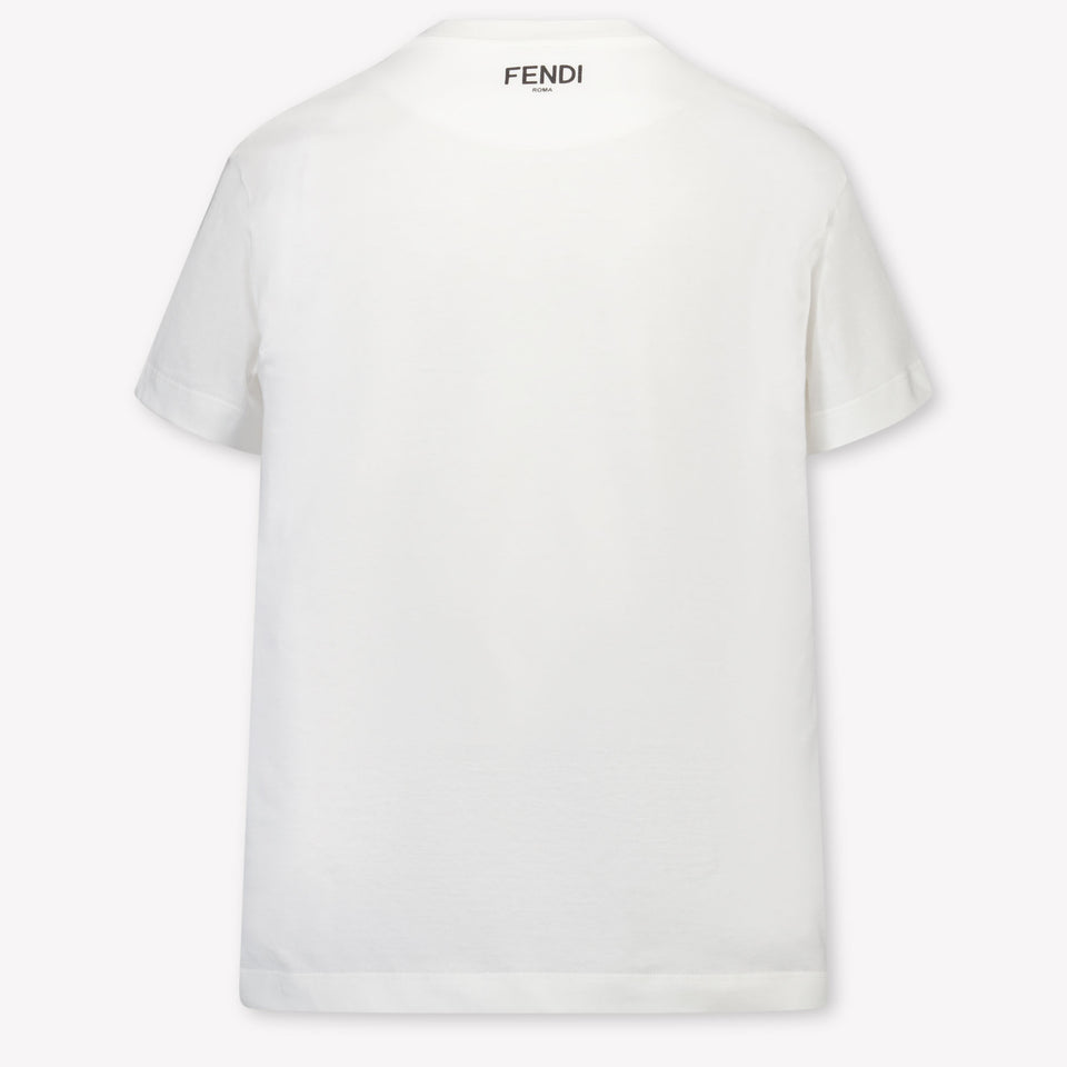 Fendi Kids Girls T-Shirt In White