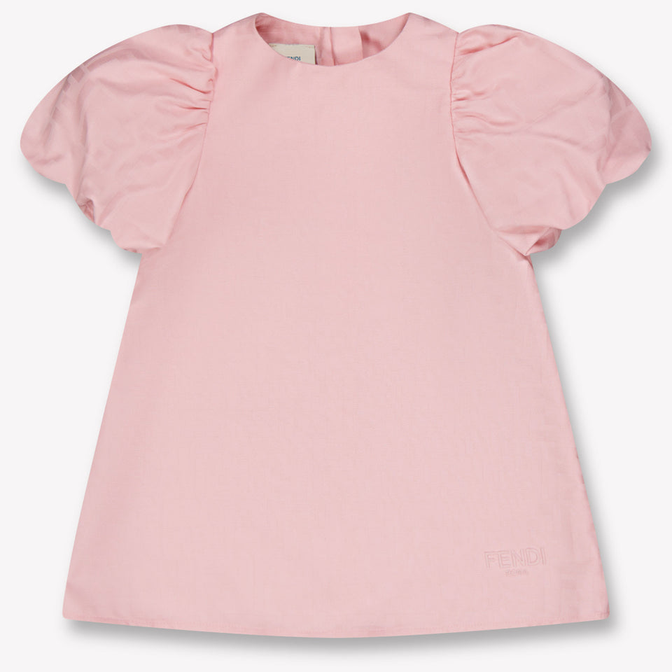 Fendi Baby Meisjes Jurk In Licht Roze