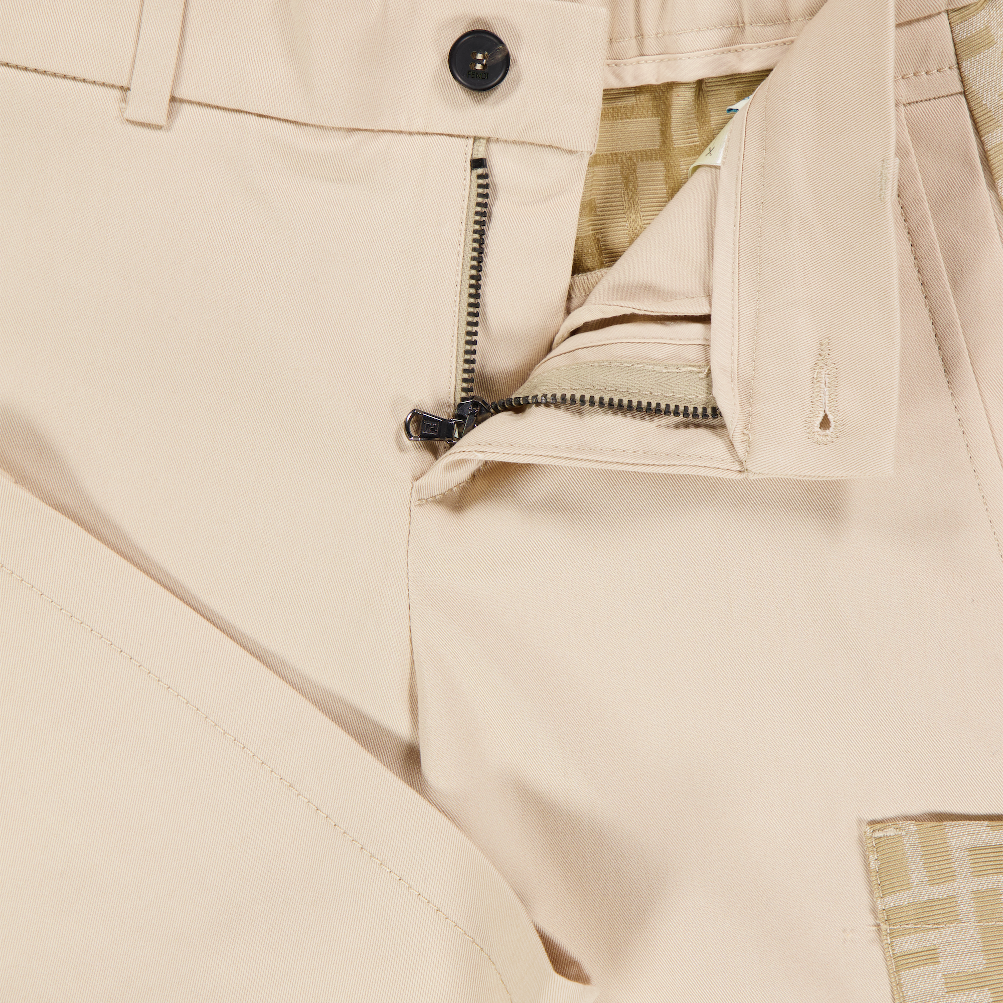 Fendi Kids Boys Shorts In Beige