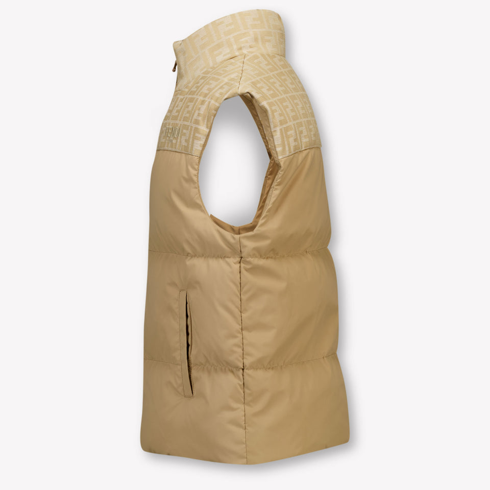 Fendi Kids Unisex Bodywarmer In Beige