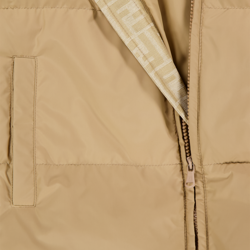 Fendi Kids Unisex Bodywarmer In Beige