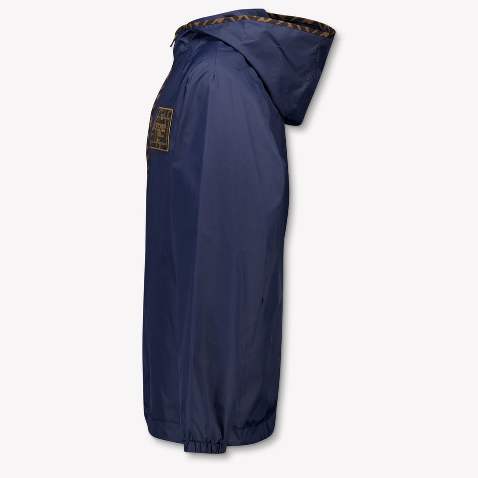Fendi Kids Unisex Summer jacket In Navy