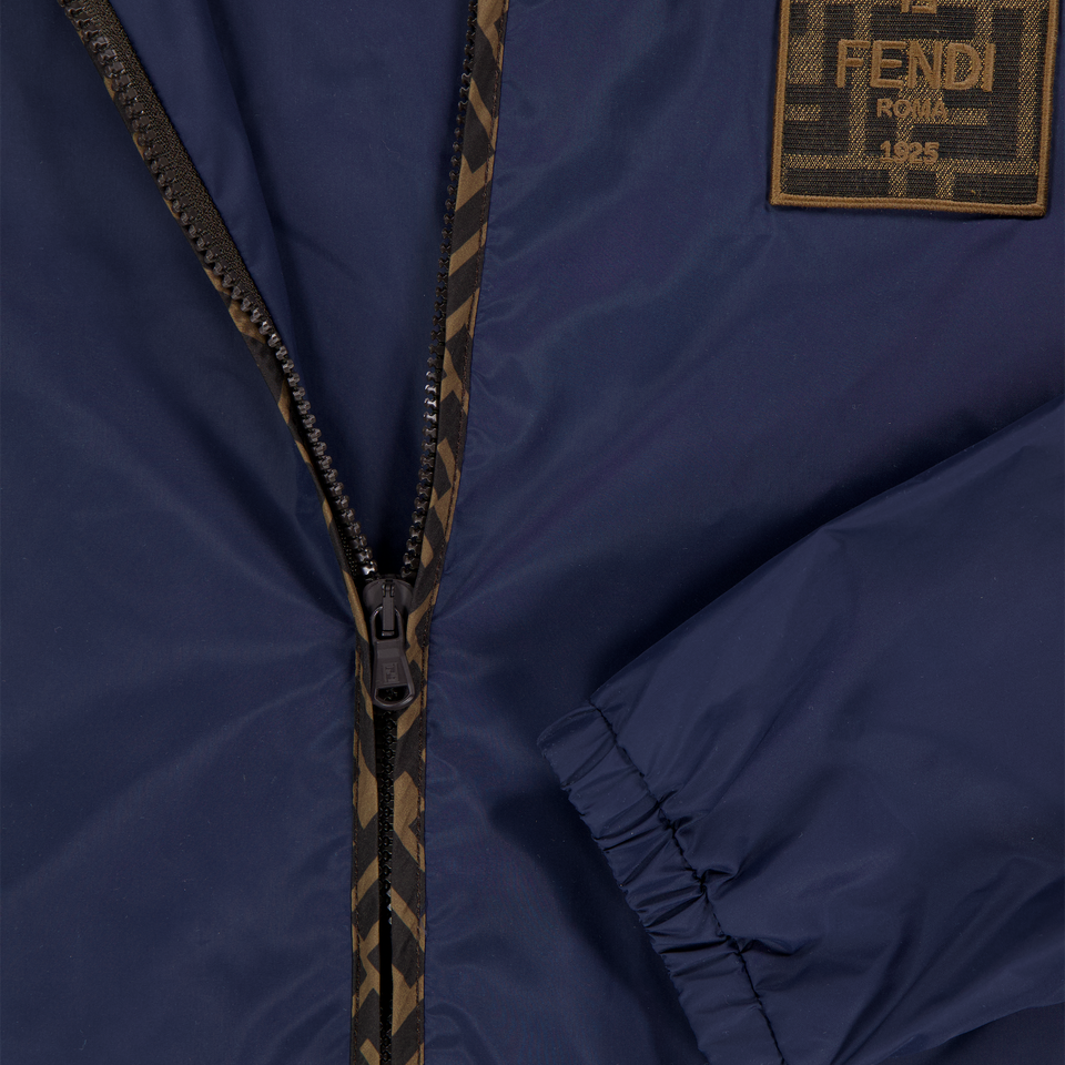 Fendi Kids Unisex Summer jacket In Navy
