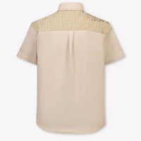 Fendi Kids Boys Blouse In Beige