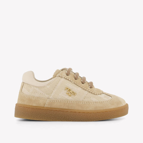Fendi Unisex Sneakers In Beige
