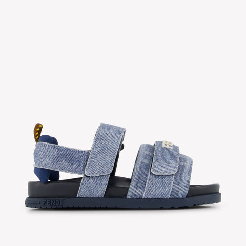 Fendi Unisex Sandals In Blue