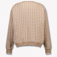 Fendi Kids Boys Sweater In Beige