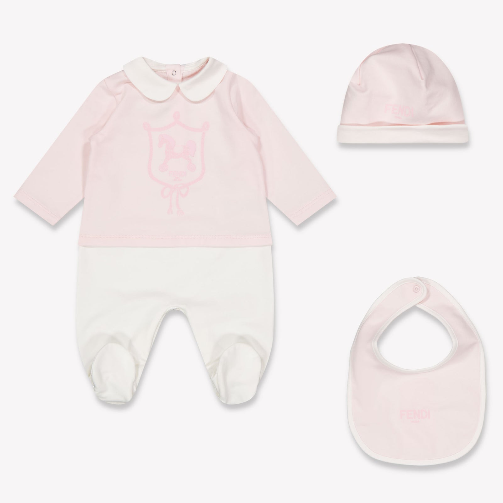 Fendi Baby Unisex Boxpakje In Licht Roze