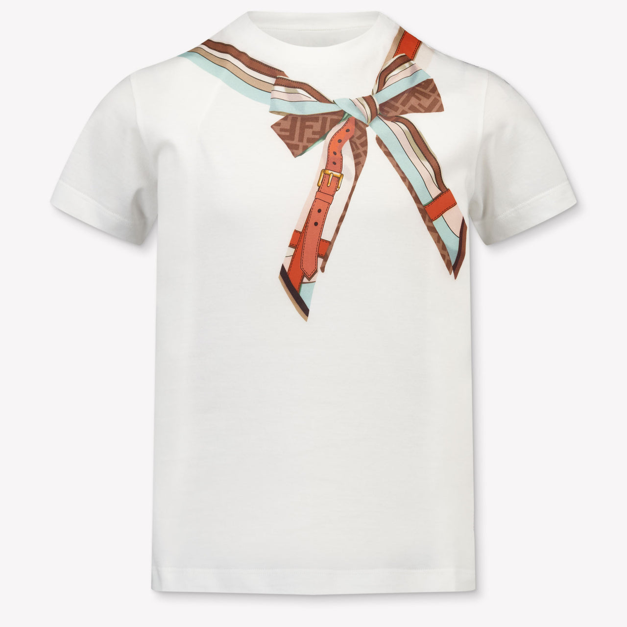 Fendi Kids Girls T-Shirt In White