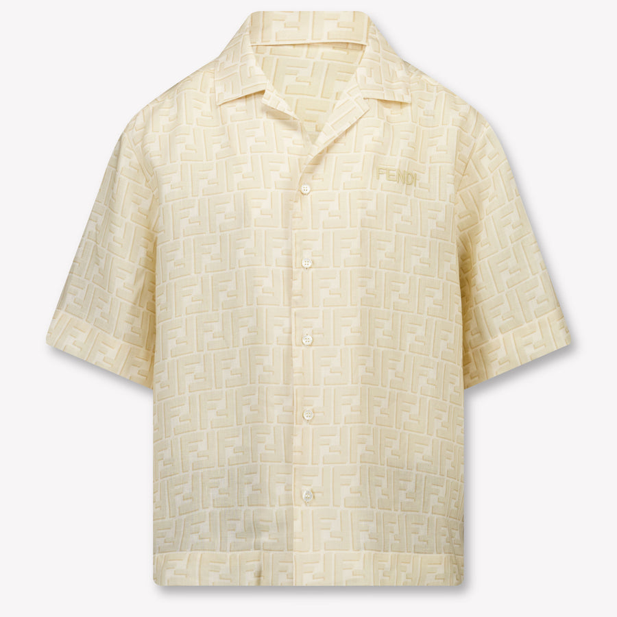 Fendi Boys Blouse in Light Beige