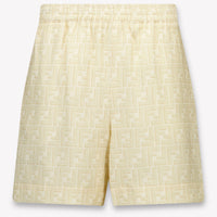 Fendi Kids Boys Shorts In Light Beige