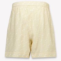 Fendi Kids Boys Shorts In Light Beige