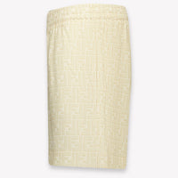Fendi Kids Boys Shorts In Light Beige