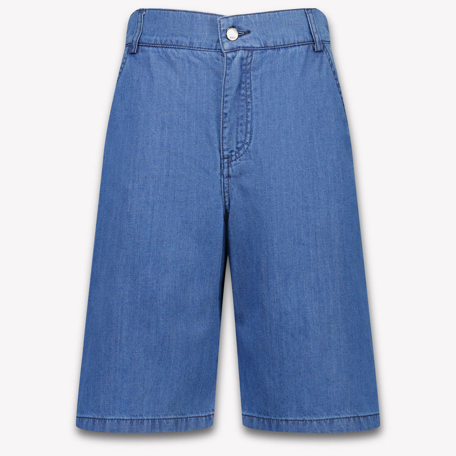 Fendi Kids Boys Shorts In Jeans