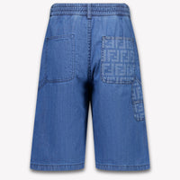 Fendi Kids Boys Shorts In Jeans