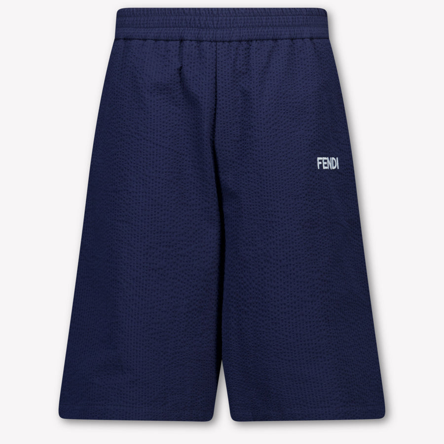 Fendi Kinder Jongens Shorts In Navy