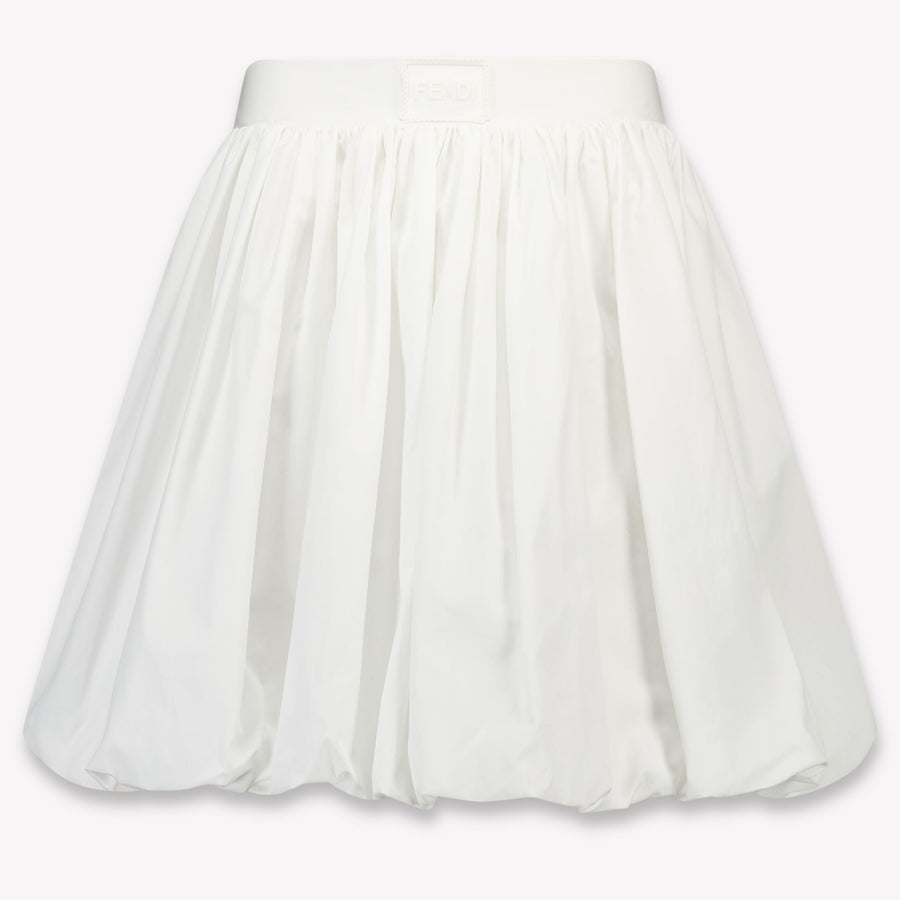 Fendi Girls Skirt in White