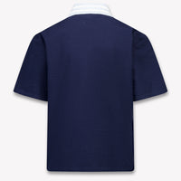 Fendi Kids Boys Polo In Navy