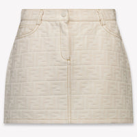 Fendi Kinder Meisjes Rokje In Licht Beige
