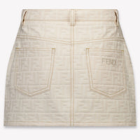 Fendi Kinder Meisjes Rokje In Licht Beige