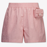 Fendi Kids Girls Shorts In Light Pink