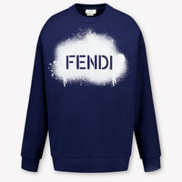 Fendi Kids Boys Sweater In Navy