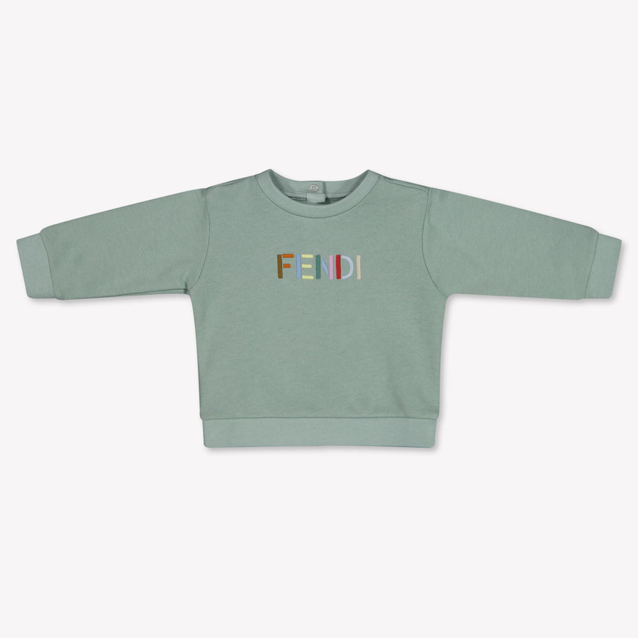 Fendi Baby Boys Sweater In Green